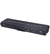 MIEJIA Portable Waterproof All Weather Rifle Hard Case with Rolling Wheels,Foam Inserted, Elegant...