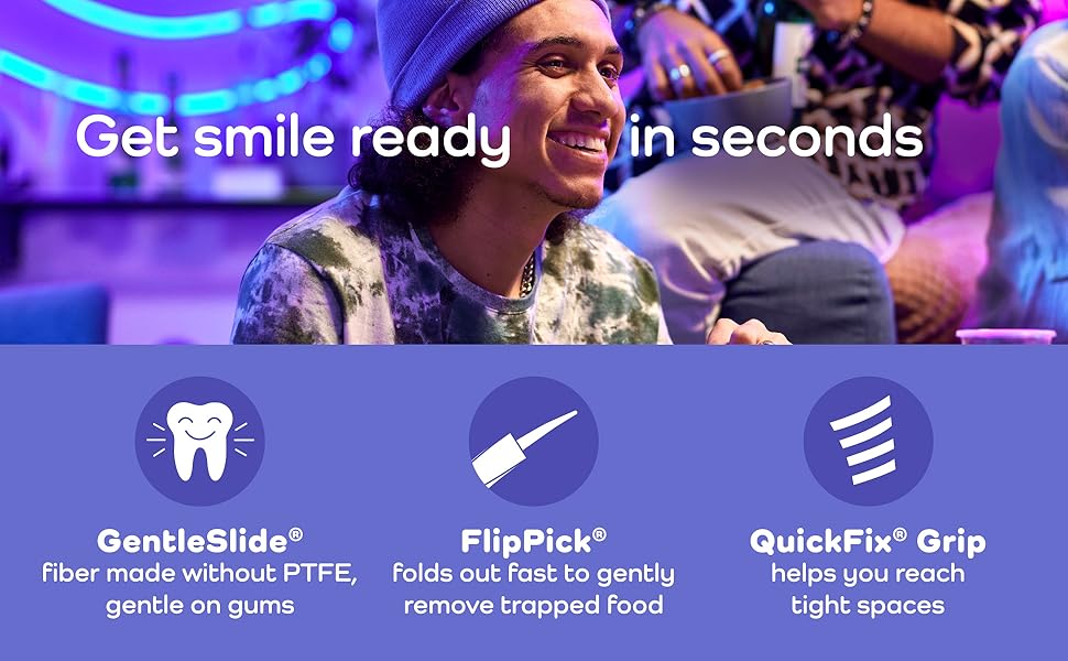 Plackers Gentle Line - Get smile ready in seconds - without PTFE