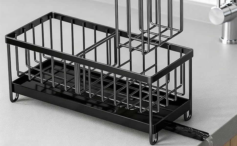 sponge holder organizer caddy for kitchen