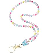 Ornaland Teacher Lanyard With id Holder Beaded Lanyards for id Badges for Women Nurse Student Off...