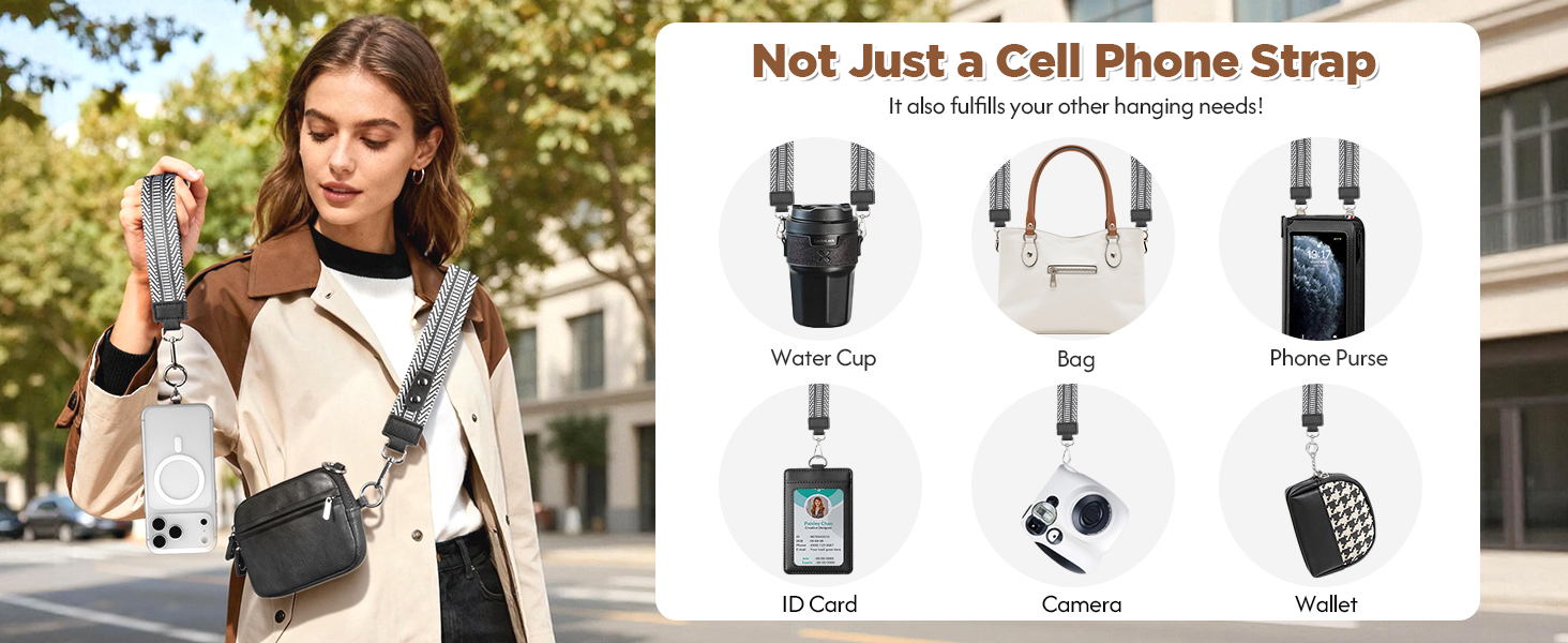 clip and go phone strap crossbody with wallet phone lanyard cross body wrist wristlet pouch purse