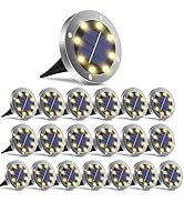 Solar Ground Lights 20Pack, Garden Solar Lights Outdoor Waterproof Solar Pathway Lights Bright In...