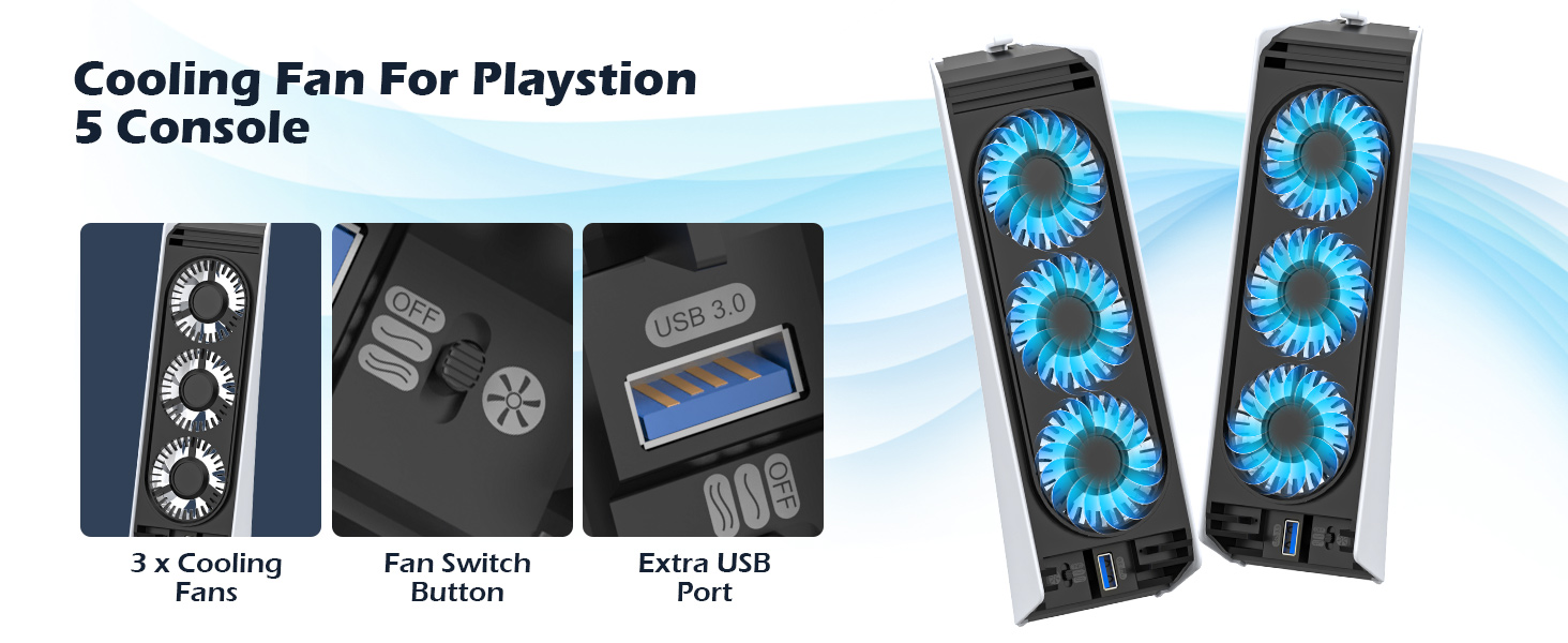 ps5 cooling fan lay flat