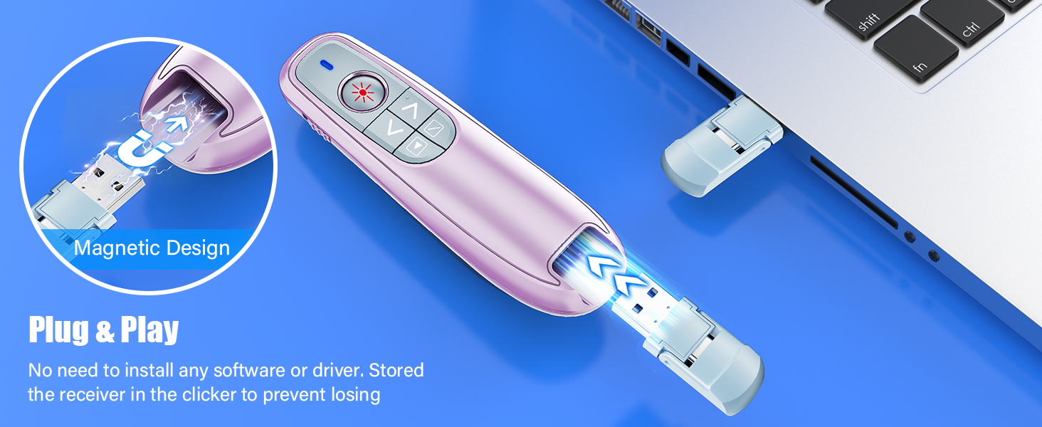 presentation clicker with laser pointer