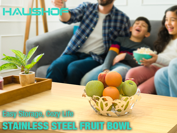 HAUSHOF Removable Stainless Steel Fruit Tray