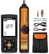 Rechargeable Digital Tone Cable Tester, WANLUTECH Tone Generator with Probe Support Optical Power...