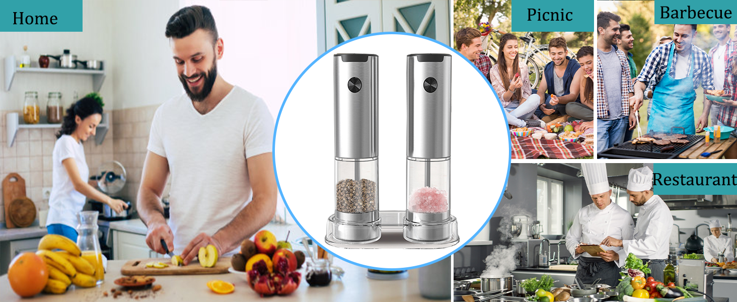 salt and pepper grinder set electric salt and pepper grinder battery salt and pepper grinder set