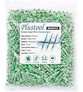 800PCS Green Solder Seal Wire Connectors AWG18-16, Plustool Solder Seal Heat Shrink Butt Connecto...