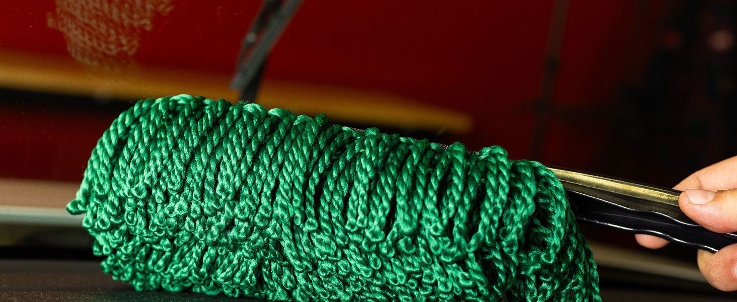 premium cotton car duster detailing detail
