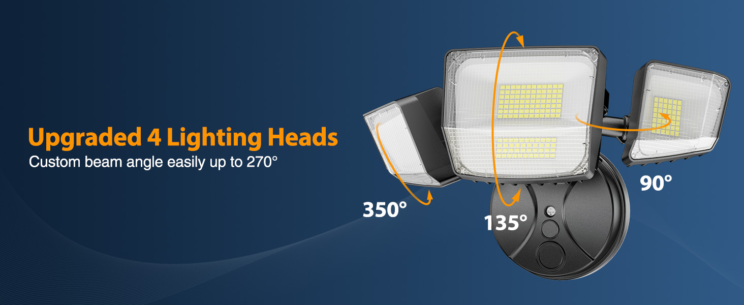 Upgraded 4 lighting heads