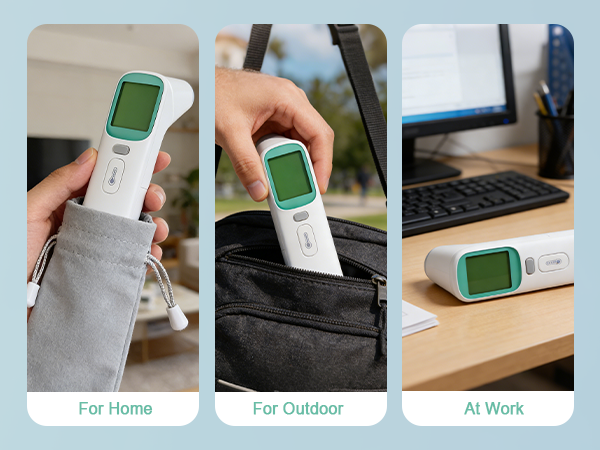 Synolmedic Thermometer for Kids and Adults,Baby Ear Thermometer Infrared Digital Thermometers