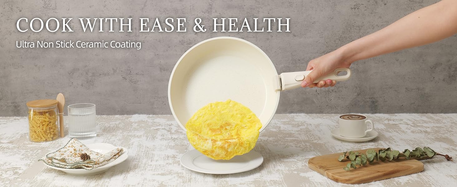 pots and pans set ceramic non stick