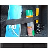 wedfish Elastic Car Trunk Organizer Straps with Hook and Loop Tape+2 "Pocket,20"/27.5" Car Organi...