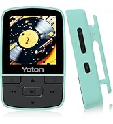 Yoton MP3 Player with Bluetooth 5.2, Expandable to 64GB, HiFi-Music, with Sports Clip and Indepen...