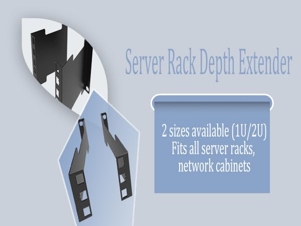 1U Server rack depth extender