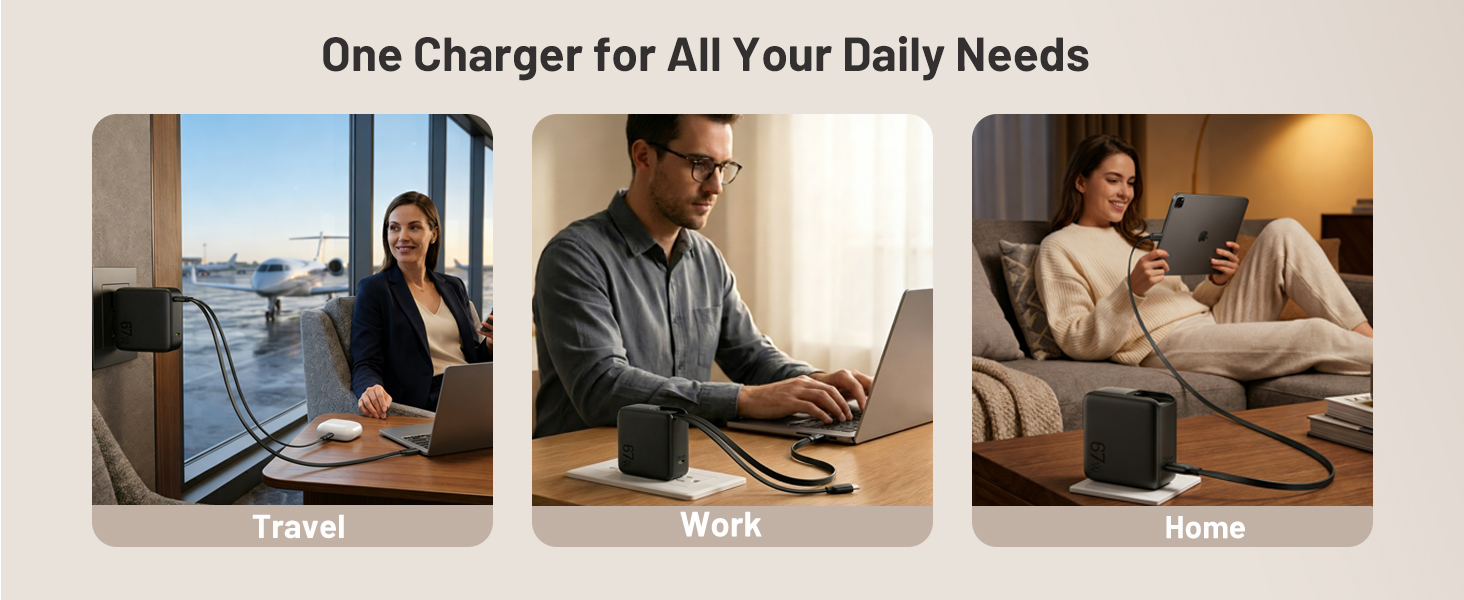 67W usb c charger block