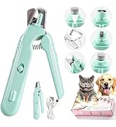 RGIMF 2-in-1 Dog Nail Grinder &amp; Dog Nail Clippers Trimmers for Large Medium Small Dogs Cats Pets ...