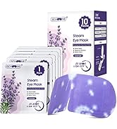 BeHoomi 10 Packs Steam Eye Mask For Dark Circles, Lavender Heated Eye Mask Disposable Warm Eye Co...