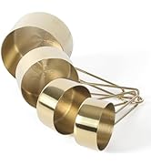 Martha Stewart Richburn 4-Piece Gold Stainless Steel Measuring Cup Set – Durable and Stylish Kitc...