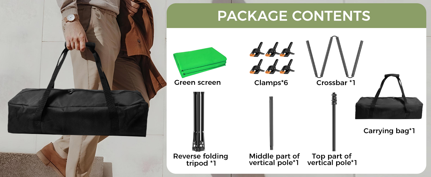 green screen backdrop with stand