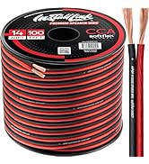 Install Link 14 Gauge Speaker Wire (Speaker Cable) for Car, Home or RV Audio Cable, 100ft, CCA