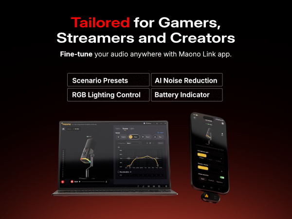 wireless dynamic gaming microphone for pc