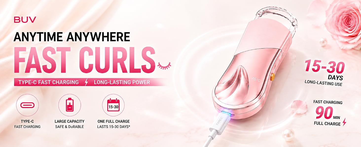 fast heating eyelash curler