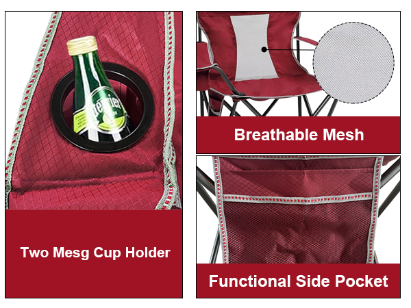 outdoor mesh camping folding chair