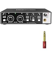 HOSONGIN USB Audio Interface for PC &amp; Mac, Budget-Friendly 24-bit/192kHz Sound Card, Plug-and-Pla...