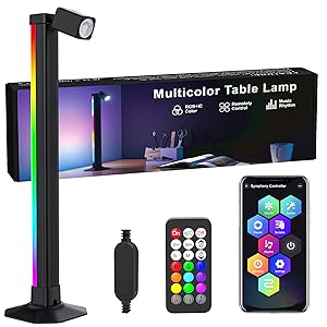 Smart Light Bar with Swivel Lamp