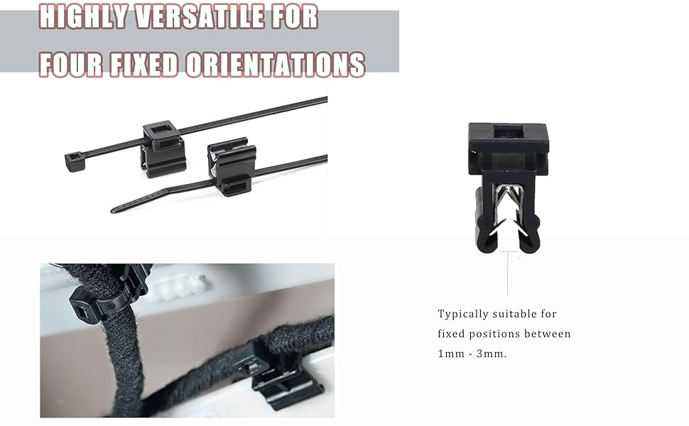 Highly wersatile for four fixed orientations