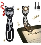 Hoxutym Rechargeable Kids Book Light, Cute Bookmark Reading Light for Kids, Dimmable Portable LED...