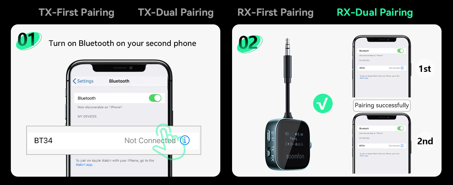 airplane bluetooth adapter for headphones
