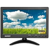 Haiway 10.1 inch Security Monitor, 1024x600 Resolution Small HDMI Monitor Small Portable Monitor ...