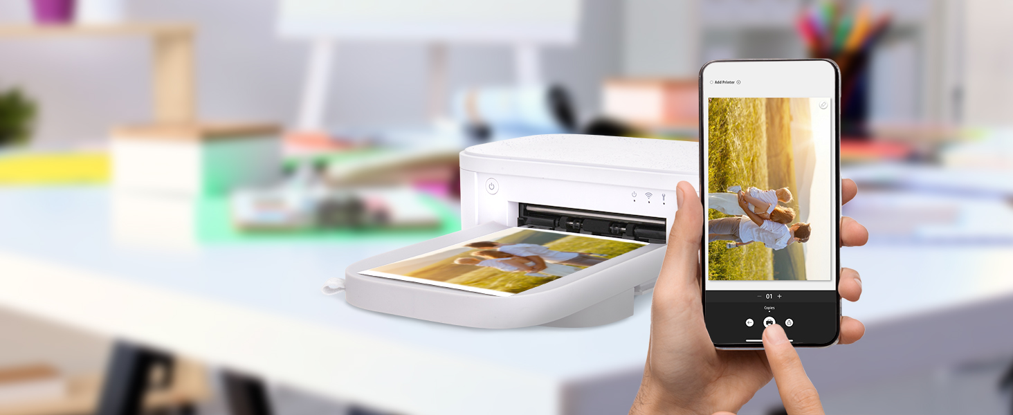  Studio Plus WiFi Printer – Wirelessly Prints 4x6” Photos from Your iOS &amp; Android Device