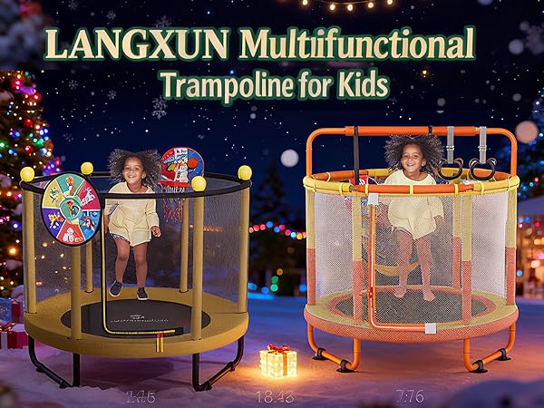 Indoor Trampoline for Kids for Girls Boys