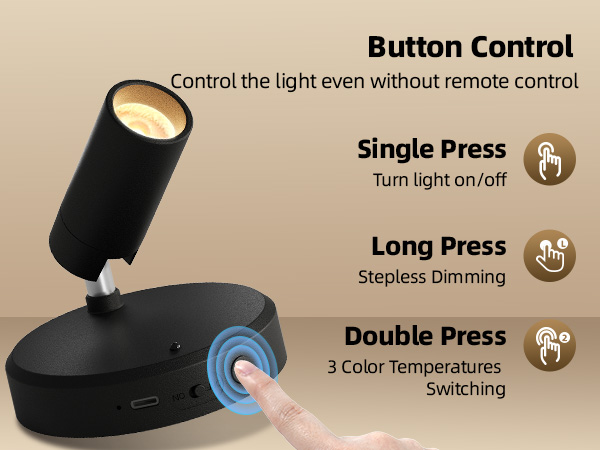 spotlight indoor button control