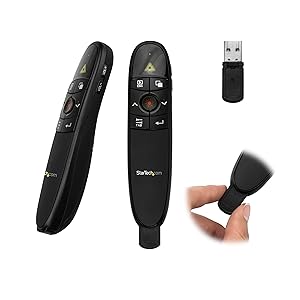 Wireless Presentation Remote with Red Laser Pointer