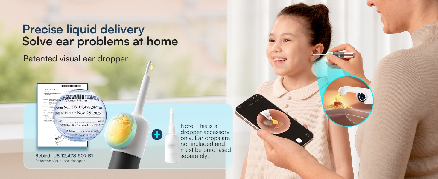 Precise liquid delivery, Solve ear problems at home