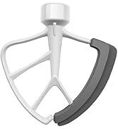 KITCHPOWER 4.5-5 Quart Flex Edge Beater for Tilt-Head Stand Mixers White