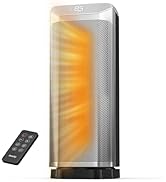 Newly Upgraded AEOCKY Space Heater for Indoor Use, 1500W Metal Electric Space Heater with AI Ther...
