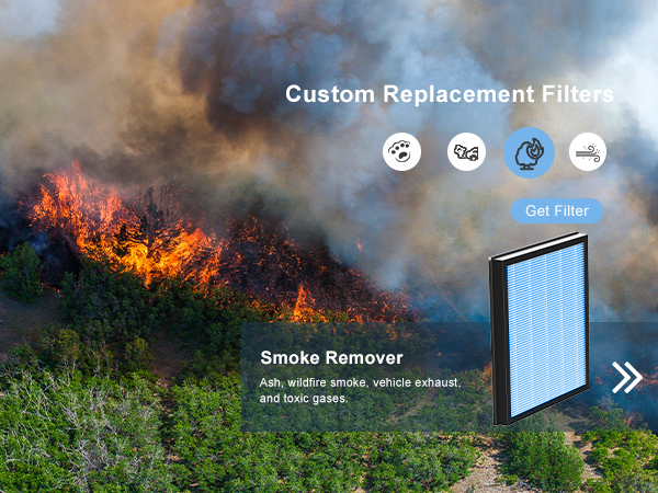 air filter for smoke remover