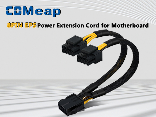 CPU 8 Pin to 8(4+4)Pin Splitter Cable