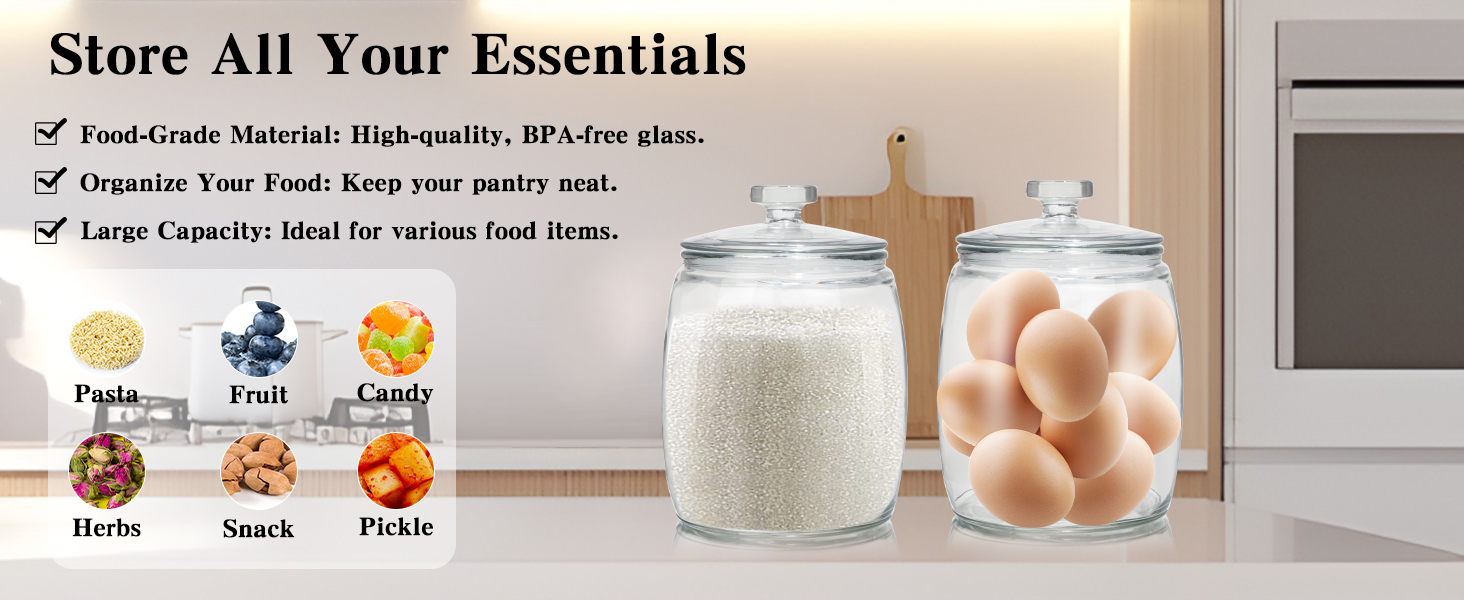 large glass jar