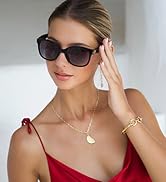 Madison Avenue Classic Retro Polarized Sunglasses with Magic Foldable Case for Women UV Protection