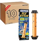 GATCH Fruit Fly Trap (10 Pack), Fly Stick for Mosquitoes, Sticky Trap for Flies Gnats Wasp Flying...
