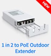 Gigabit Outdoor Waterproof PoE Extender, NICGIGA 2 Port PoE Repeater 100 Meters(328 ft), IEEE 802...