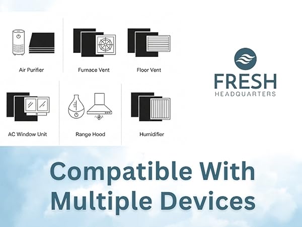 air purifier furnace vent floor ac window unit range hood humidifier compatible multiple devices