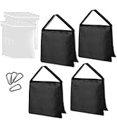 Emart Heavy Duty Sandbag Photo Studio Weight Bag Saddlebag Design for Photography Stand Light Sta...