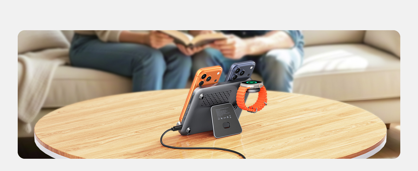 Collage showing children playing with colorful educational toys or manipulatives on a light-colored table surface. Focus on hands and interactive play.